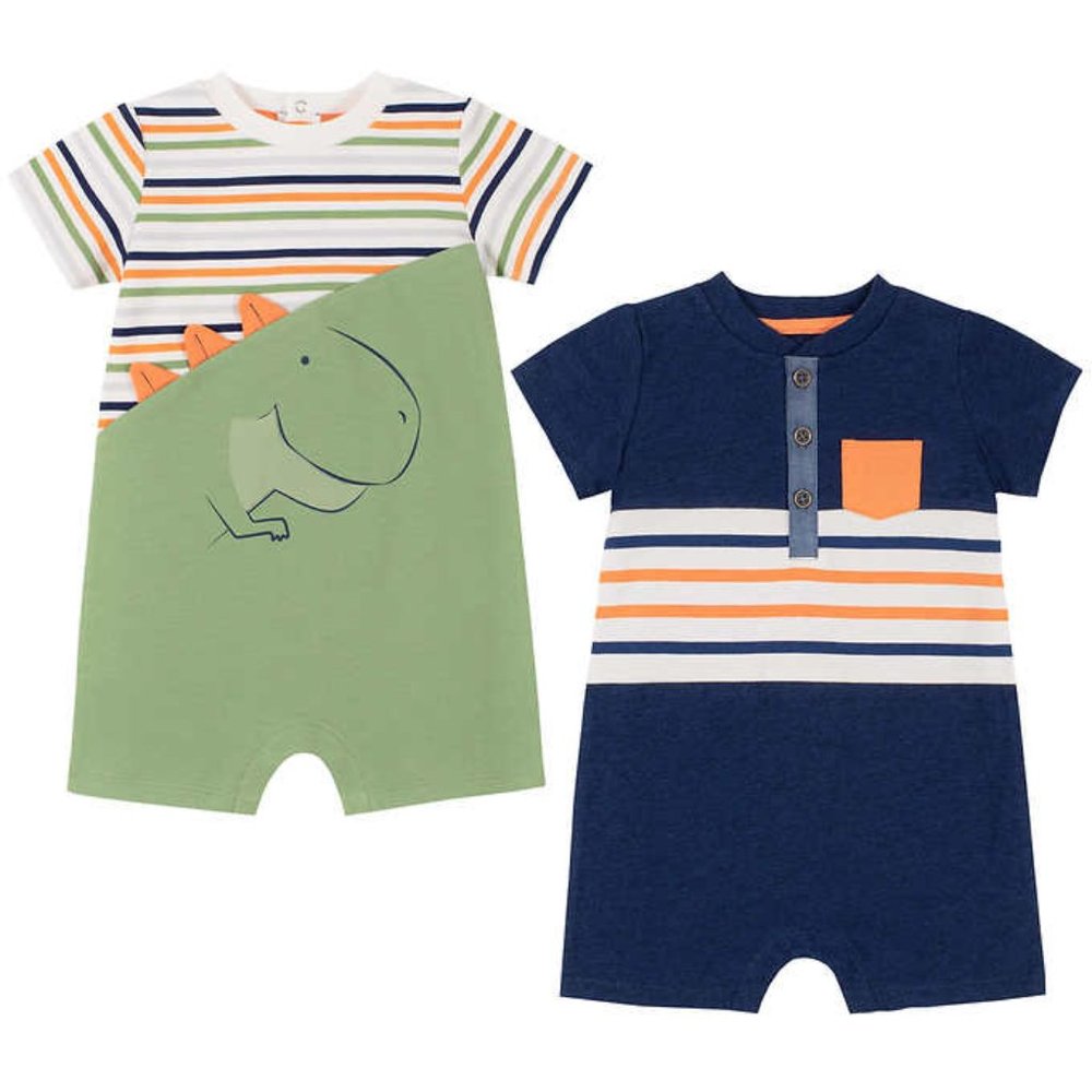 Kids' Headquarters Baby Boy 2-piece Romper Set